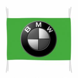 Флаг BMW Black & White - PrintSalon