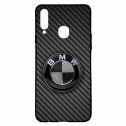 Чехол для Samsung A20s BMW Carbon - PrintSalon