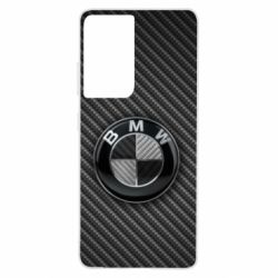 Чехол для Samsung S21 Ultra BMW Carbon - PrintSalon
