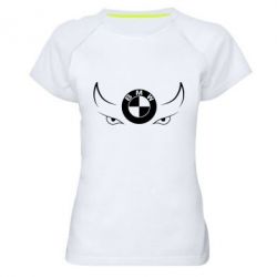 Женская футболка для спорта BMW eyes - PrintSalon