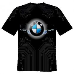 Мужская футболка 3D BMW flies the logo - PrintSalon