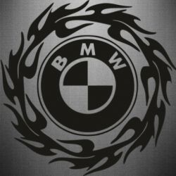 Наклейка BMW in the circle of fire - PrintSalon
