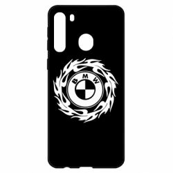 Чехол для Samsung A21 BMW in the circle of fire - PrintSalon