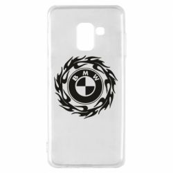 Чехол для Samsung A8 2018 BMW in the circle of fire - PrintSalon
