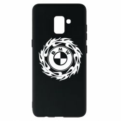 Чехол для Samsung A8+ 2018 BMW in the circle of fire - PrintSalon