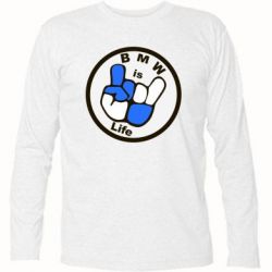 Футболка з довгим рукавом BMW is Life - PrintSalon