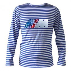 Тельняшка с длинным рукавом BMW logo 1 - PrintSalon