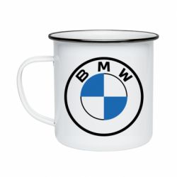 Кружка эмалированная BMW logo 2020 - PrintSalon