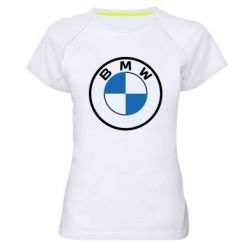 Женская футболка для спорта BMW logo 2020 - PrintSalon