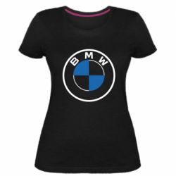 Женская премиум футболка BMW logo 2020 - PrintSalon