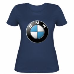 Женская футболка BMW Logo 3D - PrintSalon