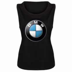 Женская майка BMW Logo 3D - PrintSalon