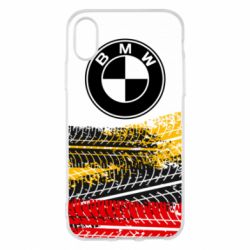 Чохол для iPhone X/Xs BMW logo and tires - PrintSalon