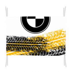 Прапор BMW logo and tires - PrintSalon