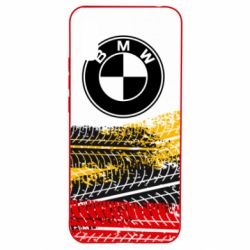 Чохол для Xiaomi Redmi 9a BMW logo and tires - PrintSalon