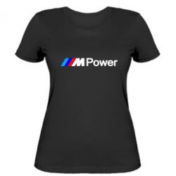 Женская футболка BMW M Power logo - PrintSalon