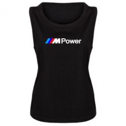 Женская майка BMW M Power logo - PrintSalon