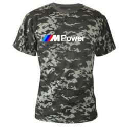 Камуфляжная футболка BMW M Power logo - PrintSalon