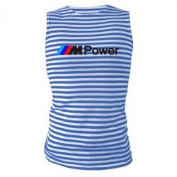 Майка-тельняшка BMW M Power logo - PrintSalon
