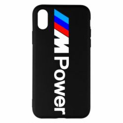 Чехол для iPhone X/Xs BMW M Power logo - PrintSalon