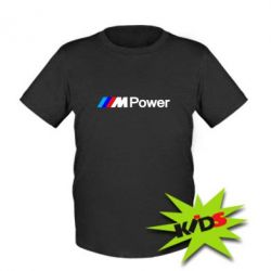 Детская футболка BMW M Power logo - PrintSalon