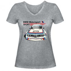Жіноча футболка з V-подібним вирізом Bmw motorsport - PrintSalon