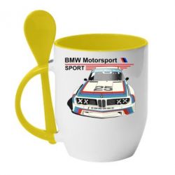 Чашка з ложкою Bmw motorsport - PrintSalon