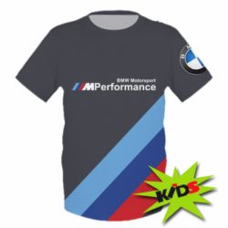 Детская 3D футболка BMW Performance - PrintSalon
