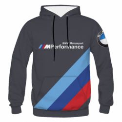 Мужское 3D худи BMW Performance - PrintSalon