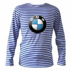 Тельняшка с длинным рукавом BMW Small Logo - PrintSalon