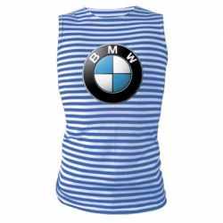 Майка-тельняшка BMW Small Logo - PrintSalon