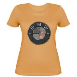 Женская футболка BMW Steel Logo - PrintSalon