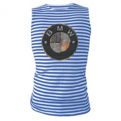 Майка-тельняшка BMW Steel Logo - PrintSalon