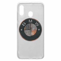 Чехол для Samsung A20 BMW Steel Logo - PrintSalon