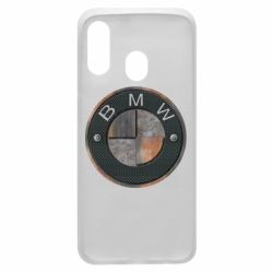 Чехол для Samsung A40 BMW Steel Logo - PrintSalon
