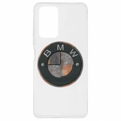 Чехол для Xiaomi Redmi Note 10 Pro BMW Steel Logo