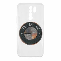 Чехол для Xiaomi Redmi 9 BMW Steel Logo - PrintSalon