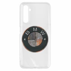 Чехол для Realme 6 BMW Steel Logo - PrintSalon