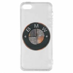 Чехол для iPhone5/5S/SE BMW Steel Logo - PrintSalon