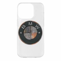 Чехол для iPhone 14 Pro BMW Steel Logo - PrintSalon