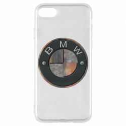 Чехол для iPhone 8 BMW Steel Logo - PrintSalon