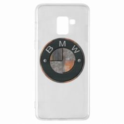 Чехол для Samsung A8+ 2018 BMW Steel Logo - PrintSalon