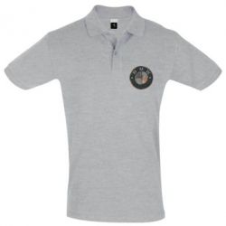 Мужское поло BMW Steel Logo - PrintSalon