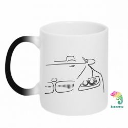 Чашка-хамелеон BMW vector
