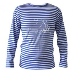 Тельняшка с длинным рукавом BMW vector - PrintSalon