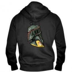 Мужское худи на молнии Boba Fett - PrintSalon
