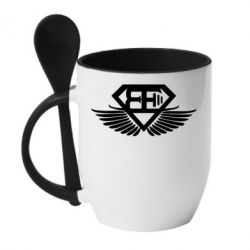 Чашка з ложкою Body Engineers - PrintSalon