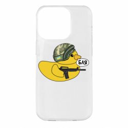 Чехол для iPhone 14 Pro Боевая утка - PrintSalon