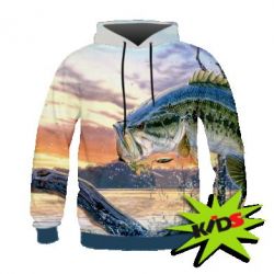 Дитяче 3D худі Болію рибалкою - PrintSalon