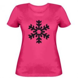 Жіноча футболка Велика сніжинка - PrintSalon